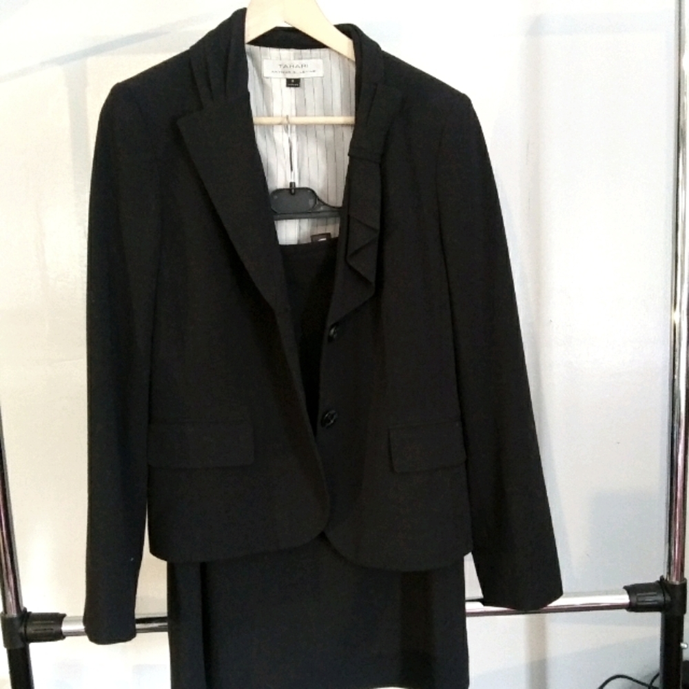 Navy blue suit